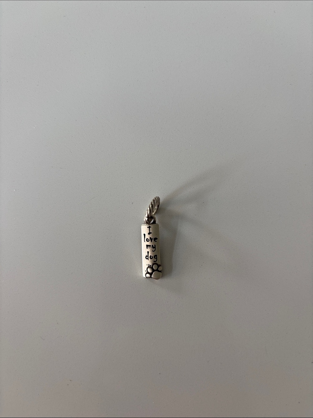 Brighton Silver 'I Love My Dog' Paw Charm